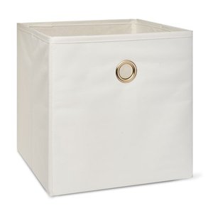 lot 3678 image: Mainstays Collapsible Fabric Cube Storage Bins, 4 Pack, Vanilla Dream