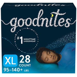 lot 3683 image: GoodNites Male Bedtime Underwear, Size XL, 21 Count