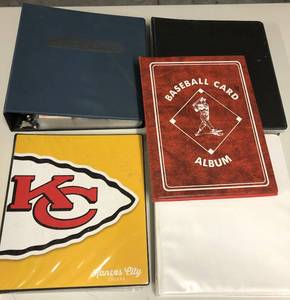 lot 93 image: Collection of Binders of Sports Cards including Current KC Chiefs, Derrick Thomas, Complete Sets, 2017-2020 Baseball Cards - Lots of Pictures