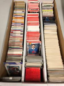 lot 96 image: Three Row Box of Sports Cards - Approximately 2500-3000 Sports Cards