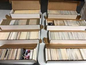 lot 106 image: Eight Boxes Full of Sports Cards - Loaded With Hall of Famers and Some New Cards - About 4,000 Total Cards - Ted Williams, Hank Aaron, Jerry Rice & more