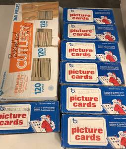 lot 107 image: Collection of Unsearched Basketball Cards & 3,500 1989 Topps Baseball Cards in Vending Boxes