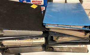 lot 109 image: Lot of Seven Binders with a Dozen Pictures of Cards Inside With Many, Many Not Pictured