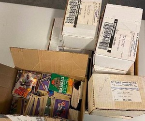lot 120 image: Huge Lot of Sports Cards - Mostly 2016, 2017, and 2019 Topps Lots - Rookies & Stars - Boxes of Basketball - About 6,000 Cards