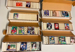 lot 123 image: Seven Full Boxes of Sports Cards - Mostly Baseball - Over 5,000 Cards