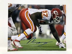 lot 42 image: Signed Alex Okafor Kansas City Chiefs #97 8x10 Photograph