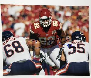 lot 44 image: Signed Dontari Poe Kansas City Chiefs 8x10 Photograph