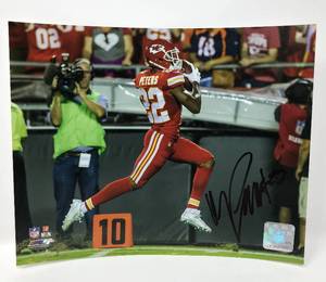 lot 45 image: Signed Marcus Peters Kansas City Chiefs 8x10 Photograph