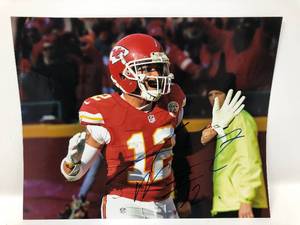 lot 48 image: Signed Albert Wilson Kansas City Chiefs #12 8x10 Photograph