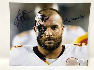 lot 55 image: Signed Anthony Sherman 8x10 Photograph Kansas City Chiefs with Shermanator Inscription and James Spence Authentication