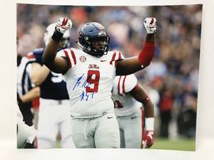 lot 58 image: Signed Breeland Speaks Kansas City Chiefs Draft Pick 8x10 Ole Miss Photograph