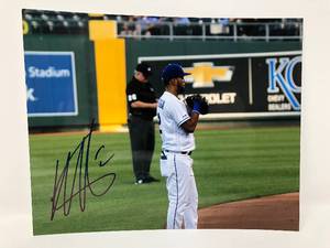 lot 66 image: Signed Luis Ortega Kansas City Royals Autographed 8x10 Photograph