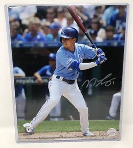 lot 69 image: Signed Nicky Lopez 8x10 Photograph Kansas City Royals with James Spence WITNESSED Authentication