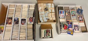 lot 128 image: Three Boxes Full of Baseball & Basketball Cards - Unsearched - Late 80s to Early 90s with Stars & Rookies