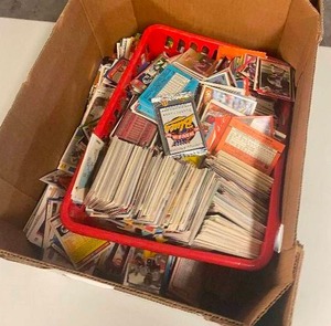 lot 135 image: Huge Box of Unsorted Sports Cards - From Early 80s to Early 2000s - Total Unsearched Mixed Box