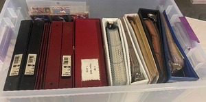 lot 136 image: Huge Lot of Ten Binders Loaded with Sports Cards - Baseball, Football, Basketball - Rookies & Hall of Famers Plus
