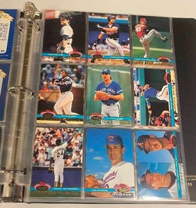 lot 140 image: Binder Full of 1991 Stadium Club Charter Member Parallel Cards