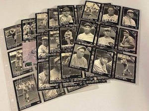 lot 150 image: Over 50 Conlon Collection Baseball Cards In Binder Pages