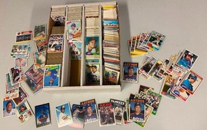 lot 151 image: Four row Monster Box Full of Early 1980s Baseball Cards -Tons of Hall of Famers - Nolan Ryan Cal Ripken Jr. George Brett Bo Jackson