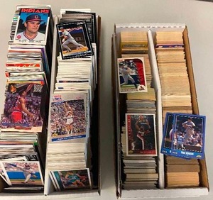 lot 152 image: Six Rows of Mixed Sports Cards - Over 4,000 Cards