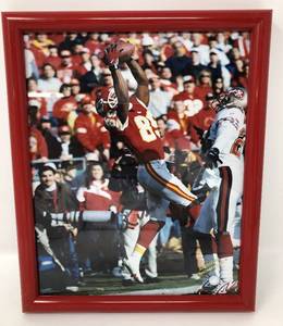 lot 86 image: Signed Andre Rison 8x10 Photograph - Kansas City Chiefs & Spiderman - Comes in Frame