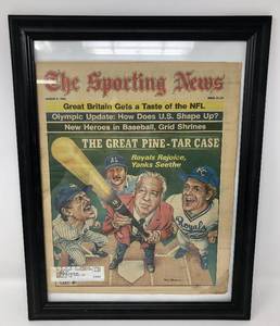 lot 87 image: 1983 Sporting News George Brett and Pine Tar Incident Newspaper