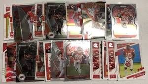 lot 159 image: Lot of 25 Kansas City Chiefs Tyreek Hill Football Cards - Prizm, Optic, Select - All Kansas City Chiefs Cards