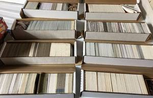 lot 189 image: Lot of Eight Boxes with Approximately 5,000 Cards - Misc Sports Cards