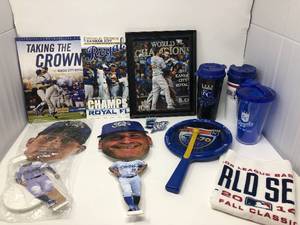 lot 196 image: Collection of Kansas City Royals Stadium Giveaway and Promotional Items - All for One Money