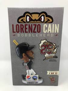 lot 198 image: New In Box Lorenzo Cain Wisconsin Rattlers Bobblehead