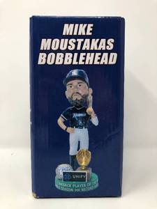 lot 199 image: New In Box Mike Moustakas Bobblehead Arkansas Naturals