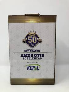 lot 204 image: New in Box Amos Otis 50th Anniversary Season Kansas City Royals Bobblehead