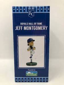 lot 209 image: New In Box Jeff Montgomery Kansas City Royals Hall of Fame Bobblehead