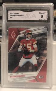 lot 250 image: Professionally Graded GMA 9 2019 Panini Phoenix Patrick Mahomes - Kansas City Chiefs
