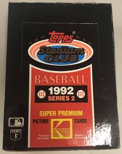 lot 273 image: 1992 Topps Stadium Club Series 2 Wax Box - 36 Total Factory Sealed Packs