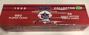 lot 292 image: Complete Factory Sealed 1988 Score Trading Card Set - #1-660 Total Baseball Cards