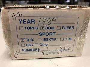lot 300 image: Complete 1989 Donruss Baseball Card Set - 660 Baseball Cards - Rookies of Hall of Famers Ken Griffey Jr, Randy Johnson, Craig Biggio, John Smoltz & More