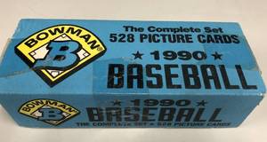 lot 301 image: Complete Factory Sealed 1990 Bowman Baseball Card Set - 528 Total Baseball Cards Including Frank Thomas Rookie