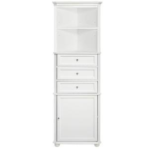 lot 6452 image: Home Decorators Collection Hampton Harbor Corner Linen Cabinet