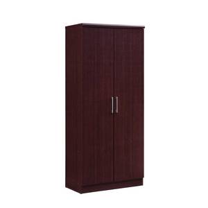 lot 6506 image: Hodedah 2-Door 4-Drawer Wooded Armoire