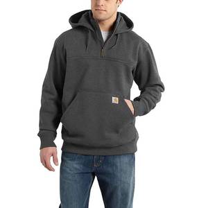 lot 6522 image: Carhartt Mens Rain Defender Paxton Hooded Zip Mock Sweatshirt (Size L)