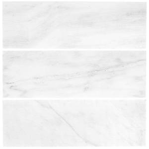 lot 6528 image: Jeffrey Court Carrara Honed Marble Wall Tiles (6 COUNT)