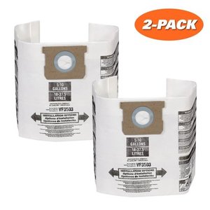 lot 6552 image: RIDGID High-Efficiency Size B Dust Bags (2 COUNT)