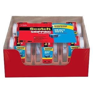 lot 6554 image: Scotch Heavy-Duty Shipping Packaging Tape Dispensers (6 COUNT)