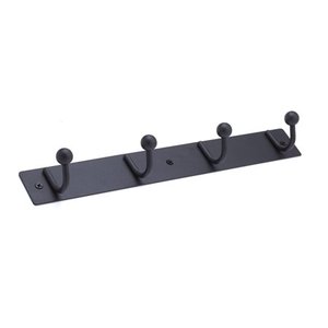 lot 6558 image: Richelieu 4-Hook Metal Coat Rack
