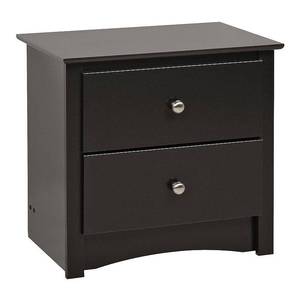 lot 6579 image: Prepac Sonoma 2-Drawer Nightstand