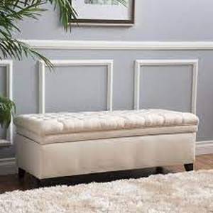 lot 6581 image: Noble House Home Furnishings Storage Ottoman