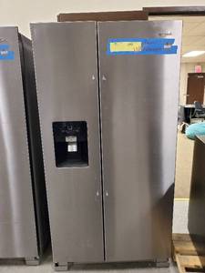 lot 6795 image: Whirlpool Refrigator Model Number WRS325SDHZ(It Has Some Damage See Pic.)