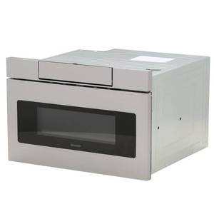 lot 6802 image: Sharp - 24 1.2 Cu. Ft. Built-in Microwave Drawer - Stainless steel