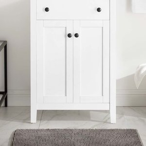 lot 75742 image: Modway Nantucket 24 Bathroom Vanity Cabinet (Sink Basin Not Included), White